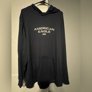 American Eagle Black Hoodie DriFit shirt